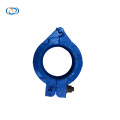 Concrete pump pipe wedge clamp